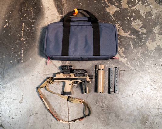 TP9 SBR with silencer setup in a I-35 Sub gun rifle case.